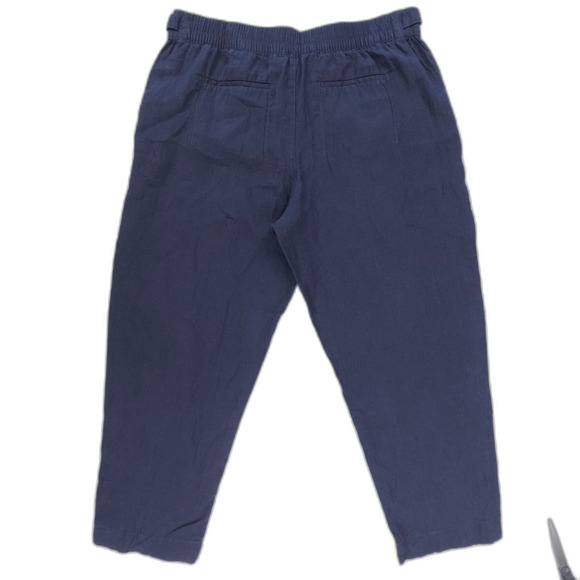 NEW Athleta Voyager Linen Utility Pants Ankle Crop Minimal Beachy Boho Lagenlook - Picture 6 of 9